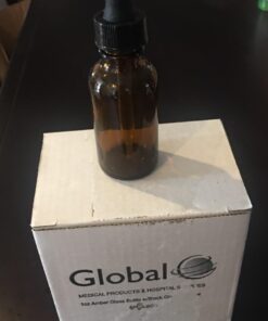 Nelipo 1oz Amber Glass Bottles for Essential Oils with Glass Eye Dropper - Pack of 6 6 Pack 32 615lVjF y L