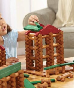 LINCOLN LOGS-Collector's Edition Village-327 Pieces-Real Wood Logs-Ages 3+ - Best Retro Building Gift Set for Boys/Girls-Creative Construction Engineering–Top Blocks Game Kit - Preschool Education Toy 46 615mDznmkZL