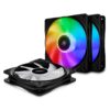 DeepCool Add RGB Cooling Fan 3120mm Cable Controller De-Vibration Rubber Pad Extension Cable (CF 120 3 in 1) CF Series 3*Fan CF120 120mm multi-coloured 16 615mEmxYCLL 1