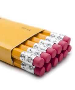 SKKSTATIONERY Pre-sharpened pencils, Pencils Sharpened with eraser top, 2 HB pencil, 144/box. 1 BOX 144 6 615mNwmlpNL