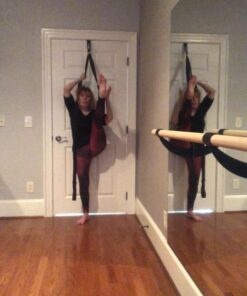 EverStretch Leg Stretcher PRO: Premium Over The Door Flexibility Trainer | Professional Stretching Equipment for Ballet, Dance, Martial Arts, Cheerleading & Gymnastics | Portable Split Machine 46 615n A50agL