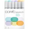 Copic Alcohol Sketch Marker Set, Pale Pastels, 6 Count (Pack of 1) 11 615pVTM7nUL