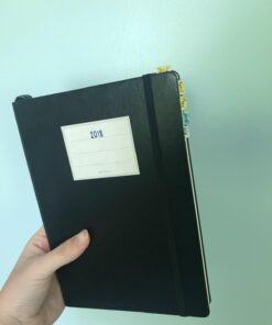 LEUCHTTURM1917 - Notebook Hardcover Medium A5-251 Numbered Pages for Writing and Journaling (Black, Dotted) Black 69 615rWeRT3BL