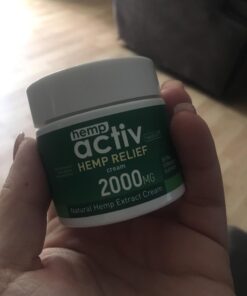 HEMPACTIV Joint & Muscle Relief Cream, Infused with Hemp, Menthol, MSM & Arnica, Soothe Discomfort in Your Back, Muscles, Joints, Neck, Shoulder, Knee, Nerves - 2 Fl Oz 2 Fl Oz (Pack of 1) 28 615ru1pmEjL