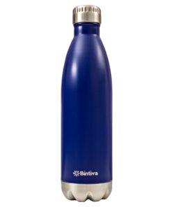 Alternative view of bintiva Sports Water Bottle - Vacuum Insulated, Eco Friendly 18/8 Stainless Steel - Double Wall, Sweat and Toxin Free Blue 17oz / 500ml