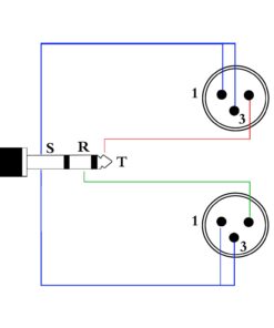 tisino 3.5mm to Dual XLR Stereo Cable 1/8 inch Mini Jack to 2 XLR Male Y Splitter Adapter Cord- 10 FT 10 feet 13 615tfSVV6aL 2