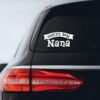 World's Best Nana Sticker Decal Notebook Car Laptop 8" x 3" (White)
