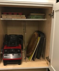 Camco 28" Double RV Refrigerator Bar, Holds Food and Drinks in Place During Travel, Prevents Messy Spills, Spring Loaded and Extends Between 16" and 28" - White (44073) 17 615uUunX QL