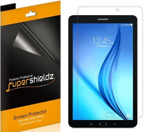 Supershieldz (3 Pack) Designed for Samsung Galaxy Tab E 9.6 inch Screen Protector, High Definition Clear Shield (PET)