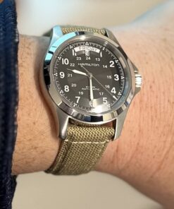 Hamilton Men's H64455533 Khaki King Series Stainless Steel Automatic Watch with Brown Leather Band 33 615wKRpTbML