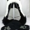 Panda Full Animal Hoodie Hat (Faux Fur) 3 in 1 Function 13 615yCPWKPxL