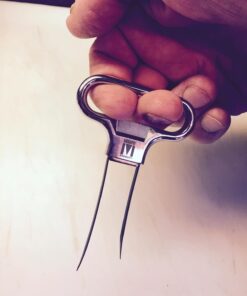 Monopol Westmark Germany Steel Two-Prong Cork Puller with Cover (Silver Satin) Chrome 23 615yhT5yBcL