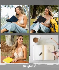 Dingbats A5 Wildlife Notebook Journal Hardcover, Cream 100gsm Ink-Proof Paper, 6.1 x 8.5 inches, 192 pages (Gray Elephant, Dotted) Gray Elephant 37 615yxFVd75L