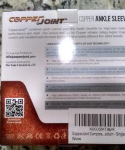 CopperJoint Arch Support for Plantar Fasciitis Relief - Ankle Compression Sleeve for Foot Pain Relief and Achilles Tendon Support - Breathable Copper Infused Nylon (Medium) Medium 35 615zGJKzHL