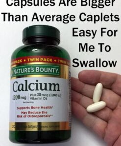 Nature's Bounty Calcium Plus 1000 IU Vitamin D3, Immune Support & Bone Health, Softgels, 120 Ct (2-Pack) 24 615zSbB8zBL 3