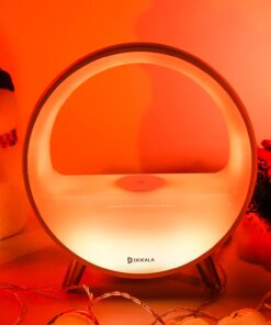 Dekala 【Upgraded】 Arches Gradual Sunrise Alarm Clock with Wireless Charging Bluetooth Speaker White Noise Sleep Sound Machine with Night Light for Adults Touch/App/Button Control Work with Alexa With Wireless Charger & App UPGRADED 31 616 jpLjsiL 2