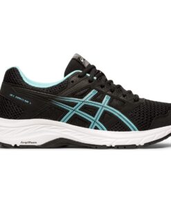 ASICS Women's Gel-Contend 5 Running Shoes 10 Women/10 Men Black/Ice Mint 12 6160A9YD8RL 1