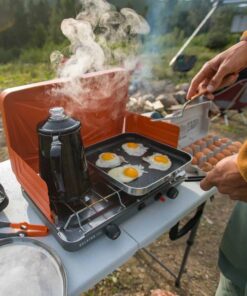 GSI Outdoors Percolator Coffee Pot | Enamelware Campfire Coffee Boiler Kettle for Outdoor Camping Cookware, Cabin, RV, Kitchen, Hunting & Backpacking Blue 8 cup 24 6160EZVMC7L