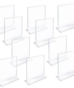 Alternative view of Azar 142715 8-1/2-Inch W by 11-Inch H Top-Load Acrylic Sign Holder, 10-Piece Set 8.5 in W x 11in H Vertical