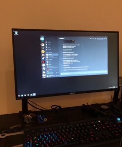 Mount-It! Single Monitor Arm Mount | Desk Stand | Full Motion Height Adjustable Articulating Tilt | Fits 19 21 24 27 29 30 32 Inch VESA 75 100 Compatible Computer Screen | C-Clamp and Grommet Base 58 6161Jy021OL