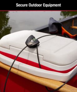 Alternative view of Master Lock Python Cable Lock, Cable Lock with Keys, Trail Camera and Kayak Locking Cable, Black and Silver 1 Pack