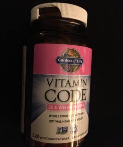 Garden of Life Multivitamin for Women 50 & Over, Vitamin Code Women 50 & Wiser Multi - 120 Capsules, Vitamins for Women 50 Plus with B Vitamins, Vitamins A, C, D3, E & K, CoQ10, Probiotics & Enzymes 120 Count (Pack of 1) 24 6161lskKLL