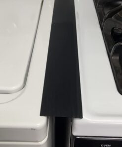 Linda’s Essentials Silicone Stove Gap Covers (2 Pack), Heat Resistant Oven Gap Filler Seals Gaps Between Stovetop and Counter, Easy to Clean Stove Gap Guard (21 Inches, Black) 21 Inches 43 6162FXLtF L