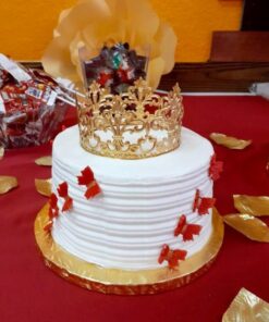 Gold Crown Cake Topper, Vintage Crown, Small Gold Wedding Cake Top, Princess Cake, The Queen of Crowns 31 6162iriA3GL