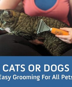 GoPets Dematting Comb with 2 Sided Professional Grooming Rake for Cats & Dogs 22 61633SX1ihL