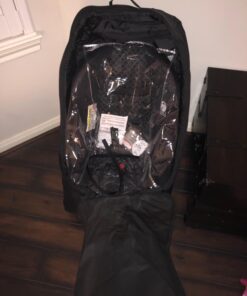 J.L. Childress Ultimate Backpack PREMIUM Padded Car Seat Travel Bag - Thick Padding, Heavy Duty Backpack - Gate Check Bag for Car Seats - Fits All Car Seats & Booster Seats - Black 40 6165qFy1DNL