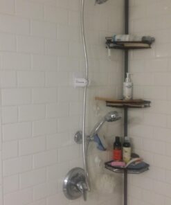 HotelSpa Universal Angle-Adjustable Hand Shower Wall Bracket for Easy Reach/Perfect Angle Fits ANY SHOWER! Patented Push-Lock provides Superior Suction Power. Self-Adhesive Slide-in Holder included 20 6167QbiVcPL
