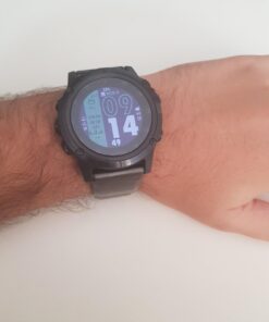 Garmin fenix 5X Plus, Ultimate Multisport GPS Smartwatch, Features Color Topo Maps and Pulse Ox, Heart Rate Monitoring, Music and Contactless Payment, Black with Black Band 31 6167UBxUsYL