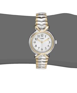 Timex Women's T21854 Pleasant Street Two-Tone Stainless Steel Expansion Band Watch 10 6167lTHvNyL