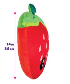 Scentco Smillows - Gourmet Scented Stuffed Plush Pillows (Strawberry) - Accent, Throw, Decorative Pillows - Kids Room Decor, Gift for Kids Strawberry 10 616AWxnFJPL
