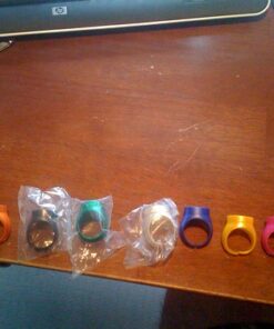 Green Lantern Blackest Night / Brightest Day Set of 9 Power Rings White/Red/Orange/Yellow/Green/Blue/Indigo/Violet/Black by DC Comics 38 616AZj94wnL