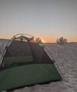 Clostnature Lightweight Backpacking Tent - 3 Season Ultralight Waterproof Camping Tent, Large Size Easy Setup Tent for Family, Outdoor, Hiking and Mountaineering Green 2 Person 35 616EAOGp84L