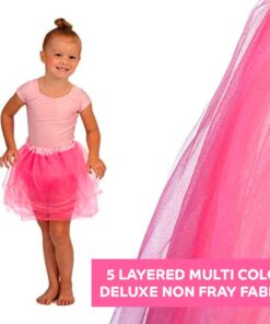 Kangaroo 5 Pcs Fairy Princess Tutu Ballet Layered Tulle Skirts for Girls I Perfect for Christmas Dance Costume Dress Up Birthday Party I Multicolor Skirt Set 19 616EVdODvnL
