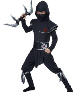 Alternative view of Boys Ninja Warrior Costume Large