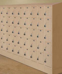 Salsbury Industries 65152TN-U Five Tier Box Style 12-Inch Wide 5-Feet High 12-Inch Deep Unassembled Standard Metal Locker, Tan Brown 14 616HYe9mlKL