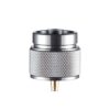 Kbrotech Camping Stove Adapter 1LB Propane Small Tank Input and a Lindal Valve EN417 Output Outdoor Cylinder LPG Canister Convert (Gray) Gray 60 616KG xME5L