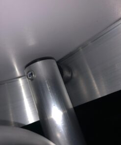 CampLand Outdoor Folding Table Aluminum Lightweight Height Adjustable with Storage Organizer for BBQ, Party, Camping White 33 616KW8RFrBL