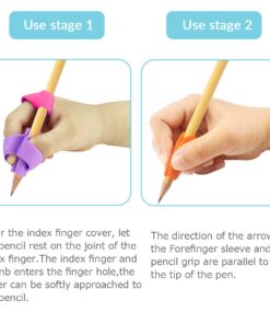 Firesara Pencil Grips, Ergonomic Rainbow Pencil Grips for Kids Handwriting, Pencil Grip Posture Correction Training Writing Aids Claw for Adults Preschoolers Students Special Needs(12Pcs) 16 616Lbx2EKtL