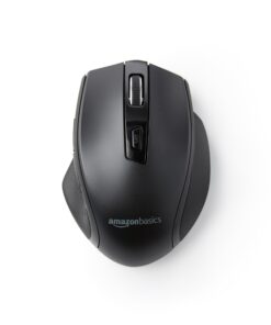 Alternative view of Amazon Basics Ergonomic 2.4 Ghz Wireless Optical PC Mouse, DPI adjustable, Black