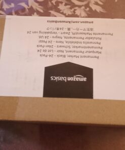 Amazon Basics Fine Point Tip Permanent Markers, Black, 24-Pack 24 Pack 27 616LrJf91HL