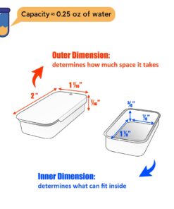 Cubic Ape Slide Top Tins for Lip Balm, Solid Cologne (0.25 oz, 32-Pack, w/Labels) - (Extra Small) Empty Metal Cosmetics Containers with Sliding Lids (Gloss White) Gloss White 8 616MYMlNb8L