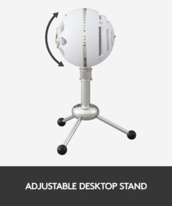 Logitech for Creators Blue Snowball iCE USB Microphone for Gaming, Streaming, Podcasting, Twitch, YouTube, Discord, Recording for PC and Mac, Plug & Play-Black Whiteout 30 616McyAsMYL