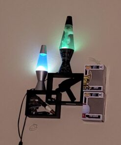 Lava Lite 1953 Silver Base Lamp with White Wax in Blue Liquid, 11.5", White Wax/Blue Liquid/Silver Base White / Blue / Silver 29 616NL7Fz7ML