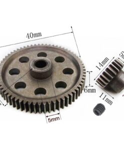 Alternative view of Hobbypark 11184 Steel Metal Spur Diff Differential Main Gear 64T & 11181 Motor Gear 21T RC Replacement Parts for Redcat Volcano EPX HSP 1/10 Monster Truck Brontosaurus 94111