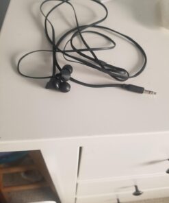 Panasonic ErgoFit Wired Earbuds, In-Ear Headphones with Microphone and Call Controller, Ergonomic Custom-Fit Earpieces (S/M/L), 3.5mm Jack for Phones and Laptops - RP-TCM125-A (Blue) Blue With Mic 37 616NwtPb 4L
