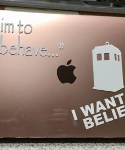 I Aim to Misbehave Quote Sticker Decal Notebook Car Laptop 8" x 1" (White) 25 616O1qlEYDL